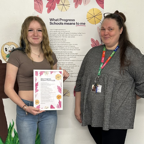 Elouise with Rachel Davies, Teacher